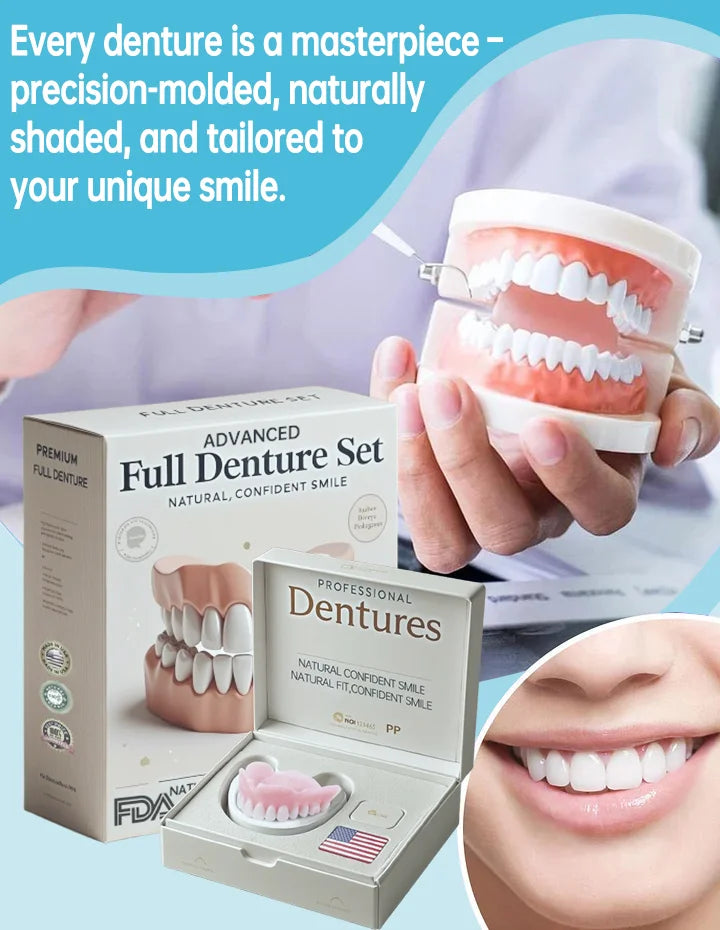 NESLEMYā¢-š¦·Advanced Customized Full Denture Set𦷠(ā°Limited time discount last 30 minutesā°)