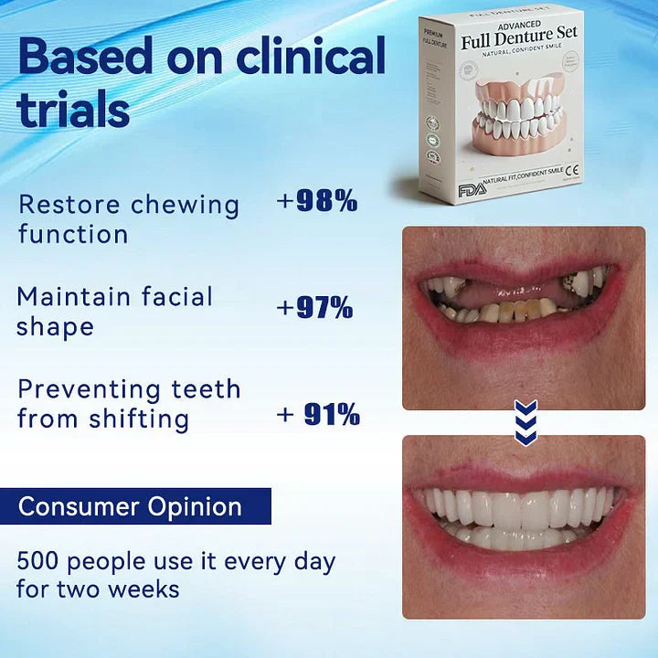 NESLEMYā¢-š¦·Advanced Customized Full Denture Set𦷠(ā°Limited time discount last 30 minutesā°)