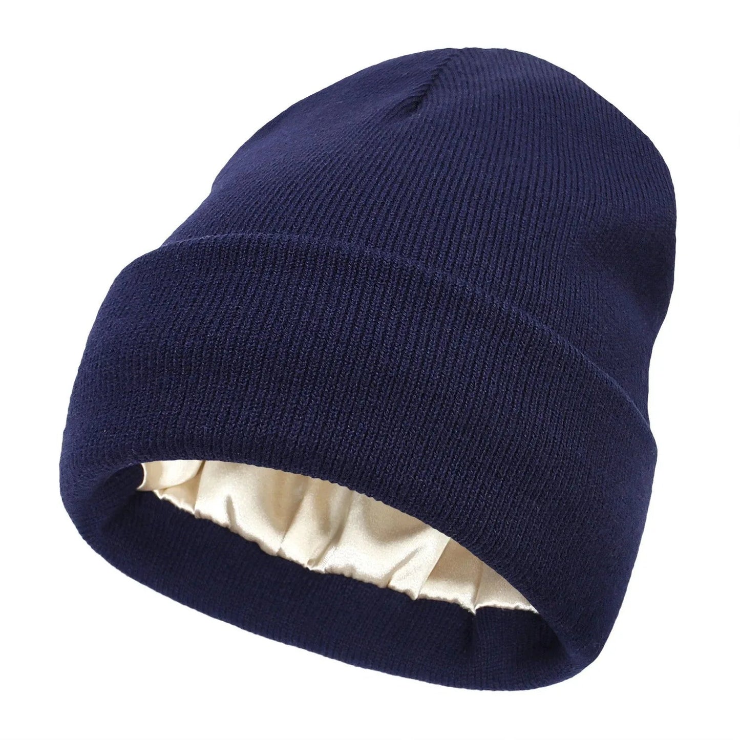 Luxury Satin-Lined Beanie – Protect Your Hair, Stay Warm, Look Chic!