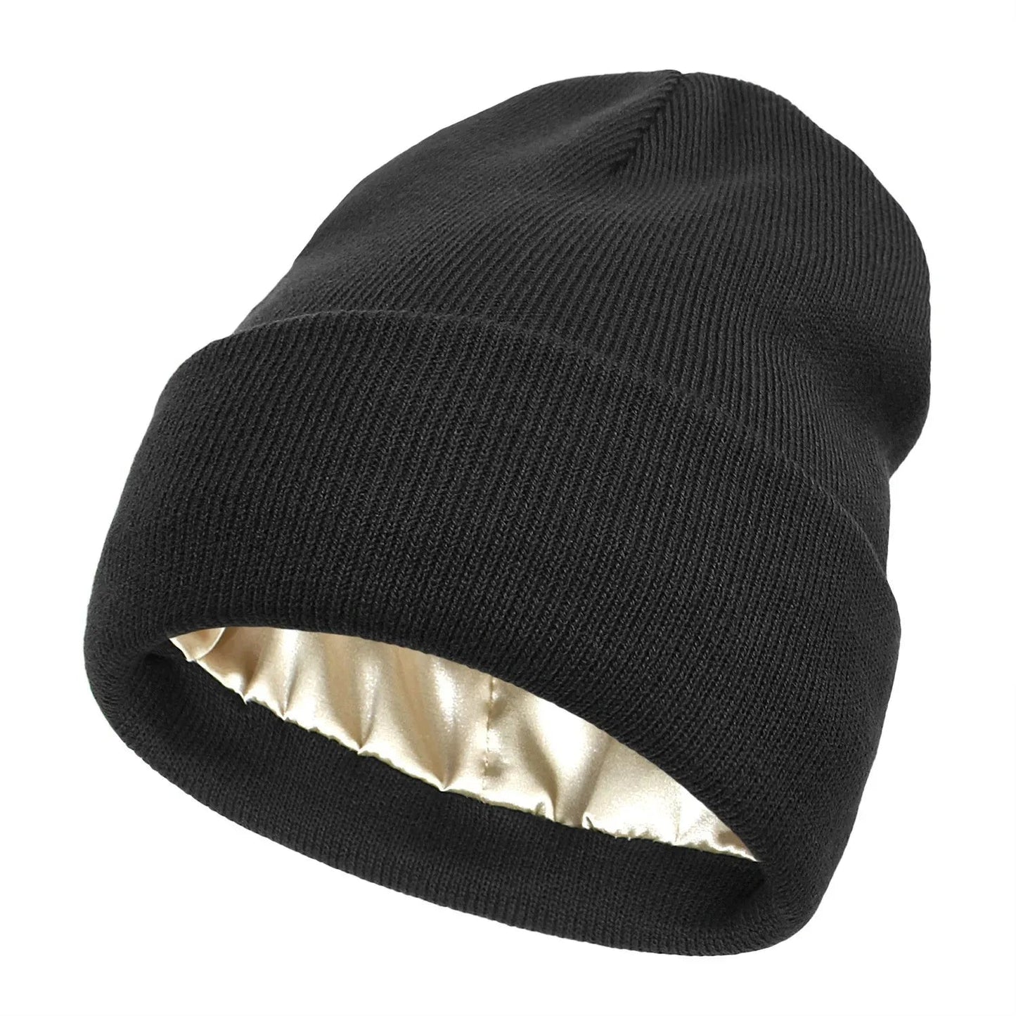 Luxury Satin-Lined Beanie – Protect Your Hair, Stay Warm, Look Chic!