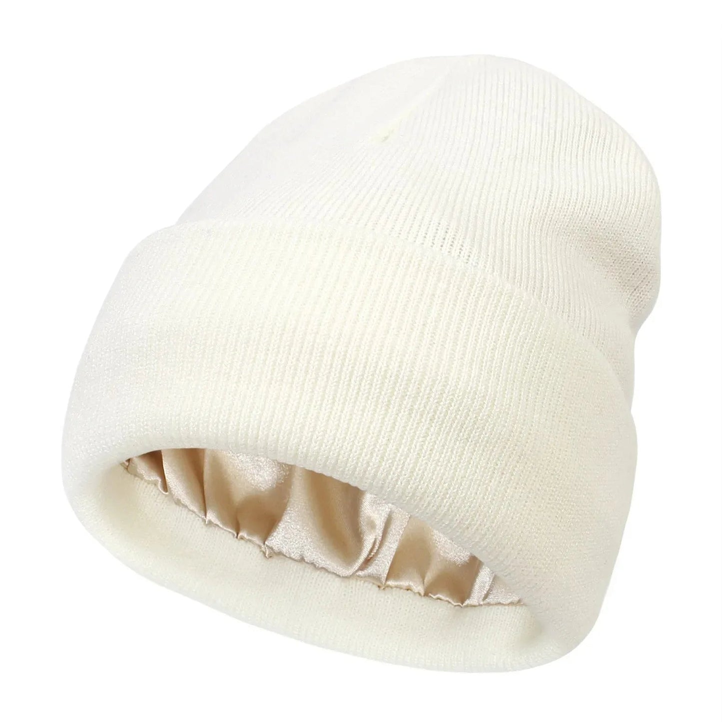 Luxury Satin-Lined Beanie – Protect Your Hair, Stay Warm, Look Chic!