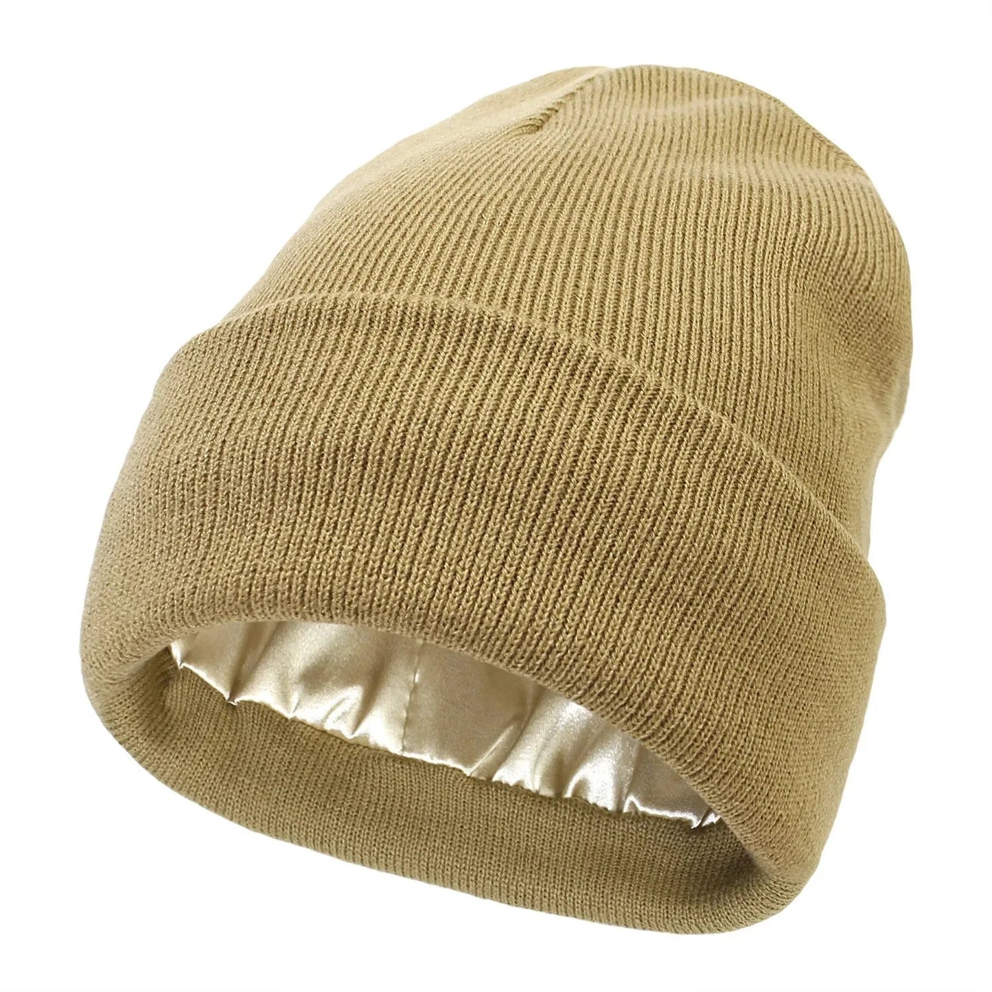 Luxury Satin-Lined Beanie – Protect Your Hair, Stay Warm, Look Chic!