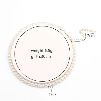 New Simple Imitation Freshwater Pearl Chain Necklace  qlx