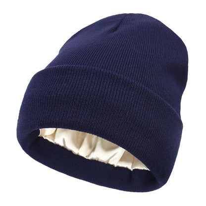 Luxury Satin-Lined Beanie – Protect Your Hair, Stay Warm, Look Chic!