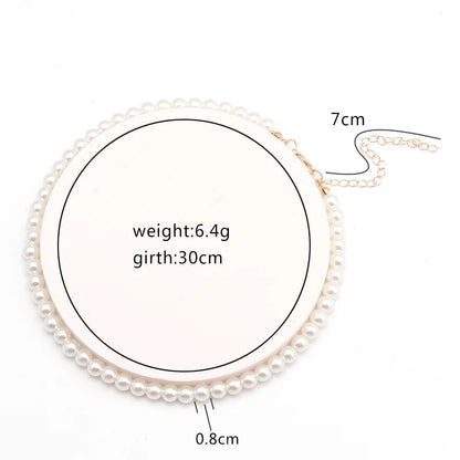 New Simple Imitation Freshwater Pearl Chain Necklace  qlx