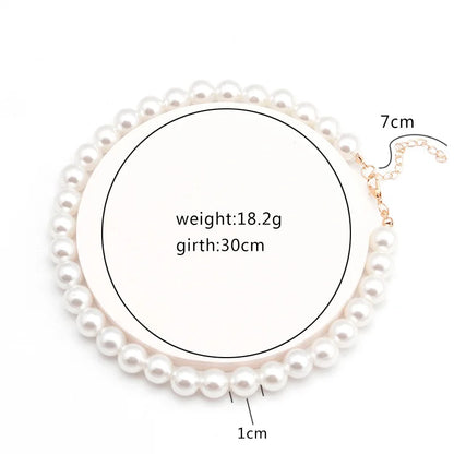 New Simple Imitation Freshwater Pearl Chain Necklace  qlx